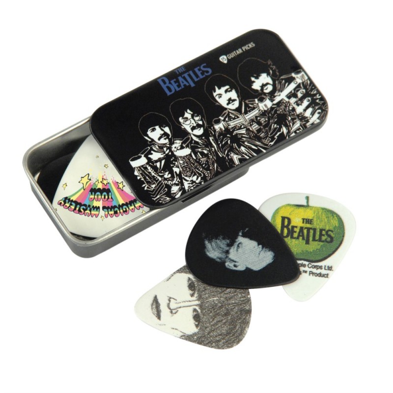 D'Addario 1CAB4-15BT3 - Zestaw kostek w puszce - 1 - Kostki gitarowe - D'Addario Beatles Signature Guitar Pick Tins, Sgt. Pepper