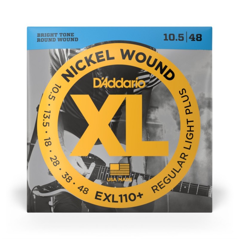 D'Addario EXL110+ - Struny do gitary elektrycznej (10.5-48) - 2