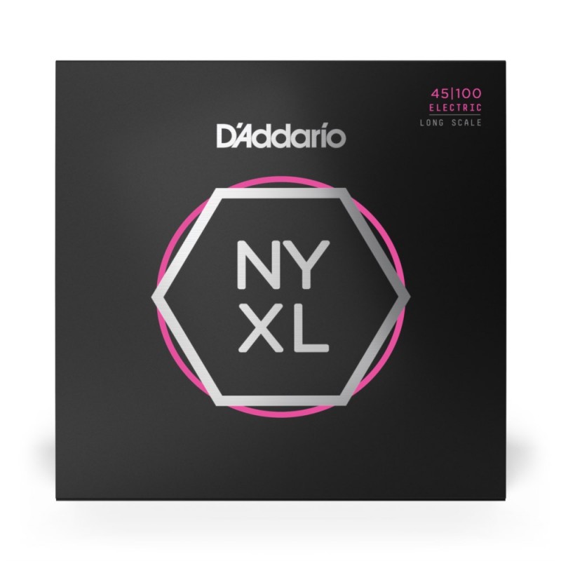 D'Addario NYXL45100 - Struny do gitary basowej (45-100) - 2