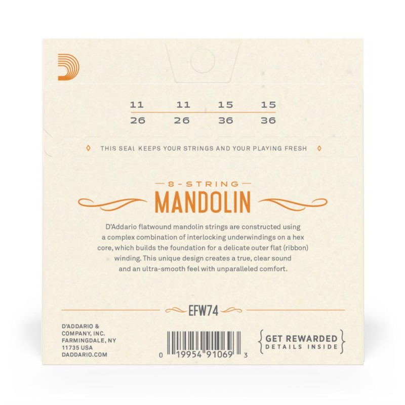 D'Addario EFW74 - Struny do mandoliny (11-36) - 3