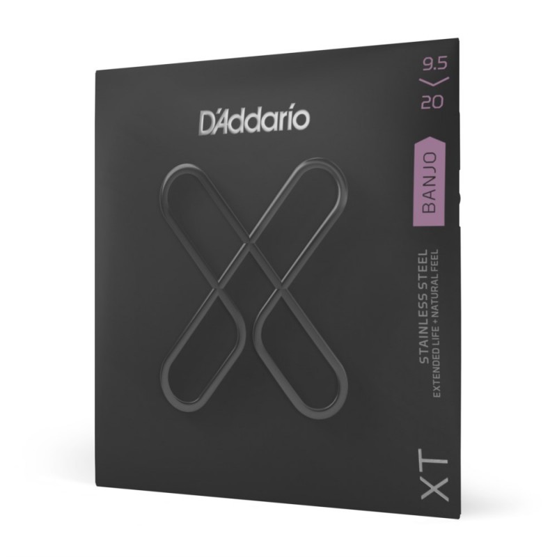 D'Addario XTJ09520 XT - Struny do banjo (9.5-20) - 1
