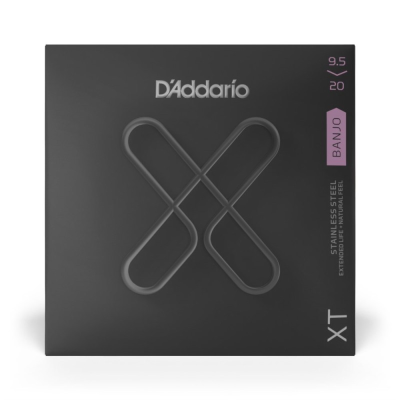 D'Addario XTJ09520 XT - Struny do banjo (9.5-20) - 2