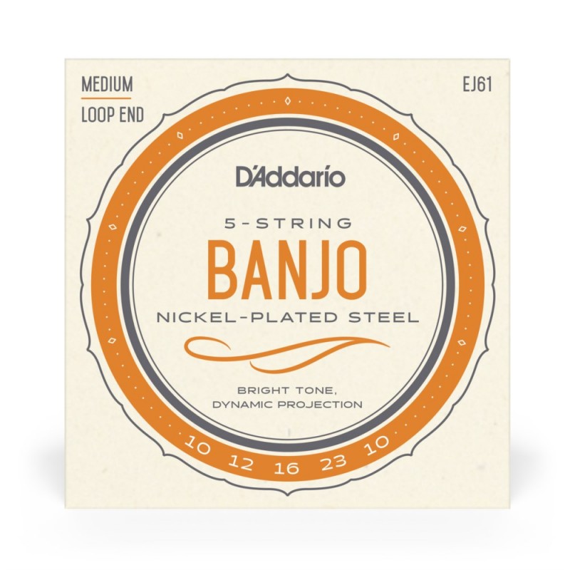 D'Addario EJ61 - Struny do banjo 5-strunowe (10-23) - 2
