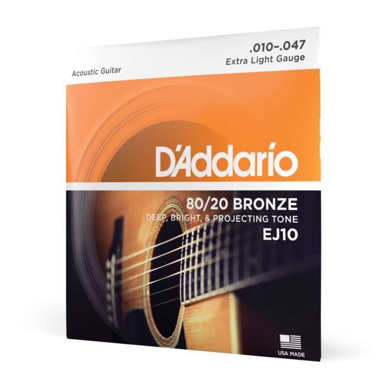 D'Addario EJ10 - Struny do gitary akustycznej (10-47) - 1