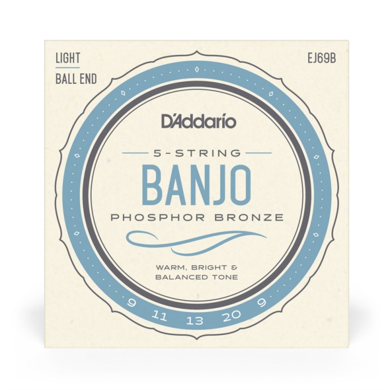 D'Addario EJ69B - Struny do banjo 5-strunowe (9-20) - 2