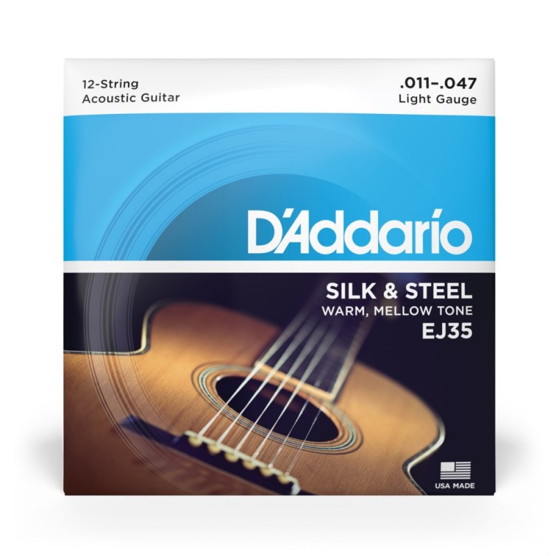 D'Addario EJ35 - Struny do gitary folkowej 12-strunowe (11-47) - 2