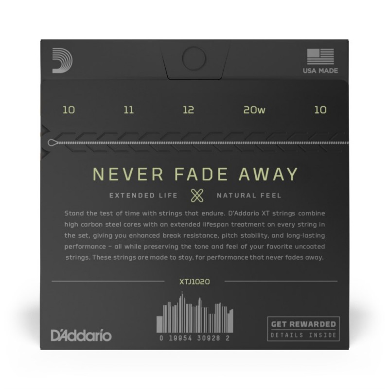 D'Addario XTJ1020 XT - Struny do banjo (10-20) - 3