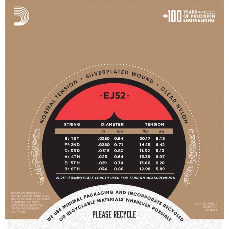 D'Addario EJ52 - Struny gitarowe - 3