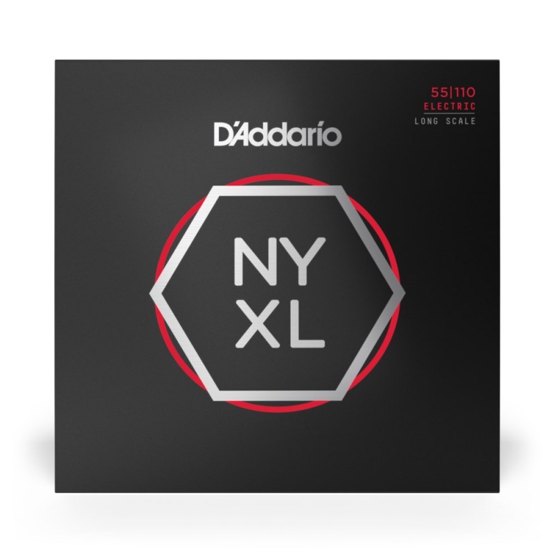 D'Addario NYXL55110 - Struny do gitary basowej (55-110) - 2