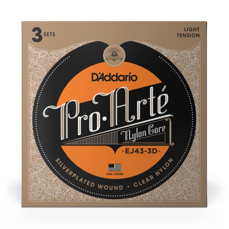 D'Addario EJ43-3D - Struny do gitary klasycznej (3 kpl.) - 2