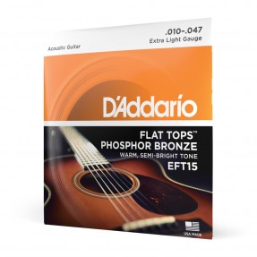 D'Addario EFT15 - Struny do gitary akustycznej (10-47) - 1