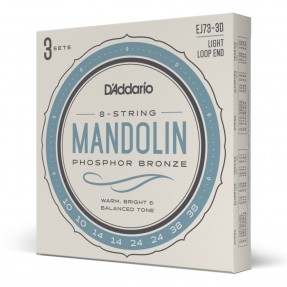 D'Addario EJ73-3D - Struny do mandoliny (10-38, 3 kpl.) - 1