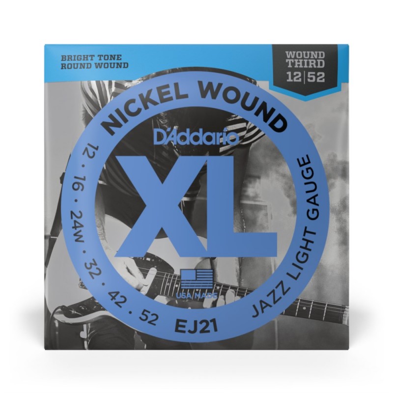 D'Addario EJ21 - Struny do gitary elektrycznej (12-52) - 2