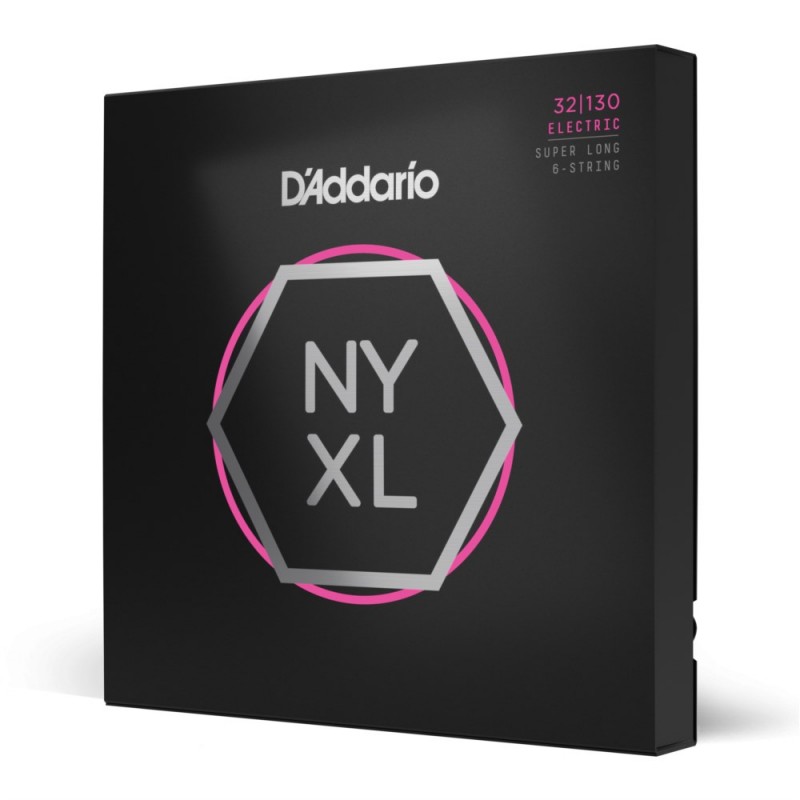 D'Addario NYXL32130SL - Struny do gitary basowej 6-strunowe (32-130) - 1