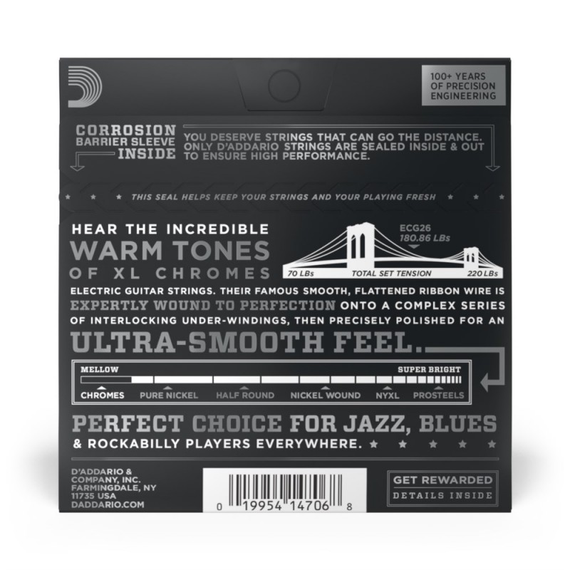 D'Addario ECG26 - Struny do gitary elektrycznej (13-56) - 3