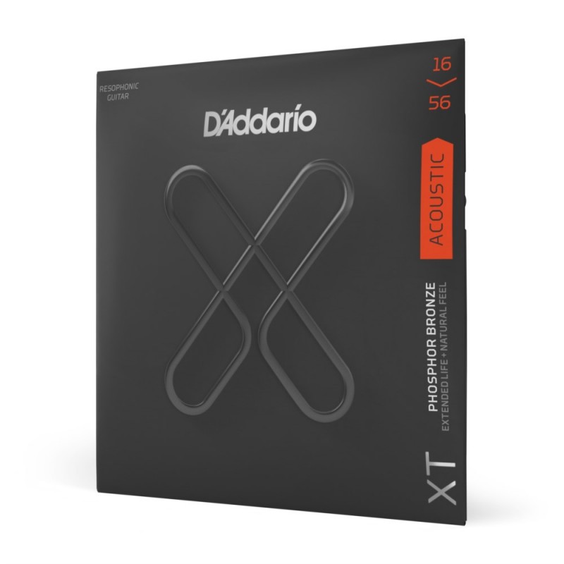 D'Addario XTAPB1656 XT - Struny do gitary resofonicznej (16-56) - 1