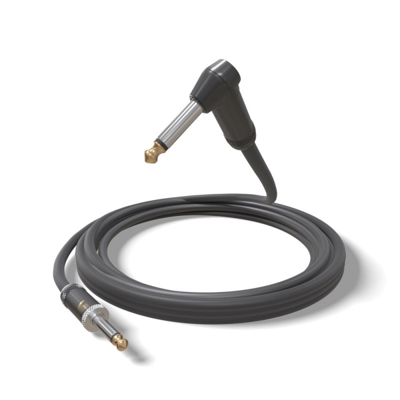 D'Addario PW-AMSGRA-15 - Kabel gitarowy kątowy (4.5 m) - 4