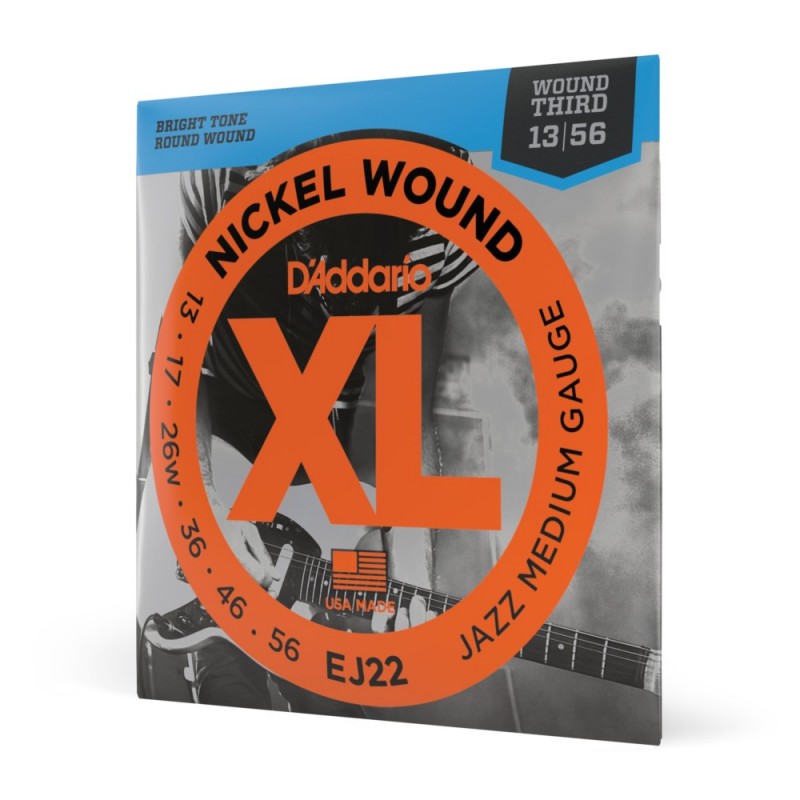 D'Addario EJ22 - Struny do gitary elektrycznej (13-56) - 1