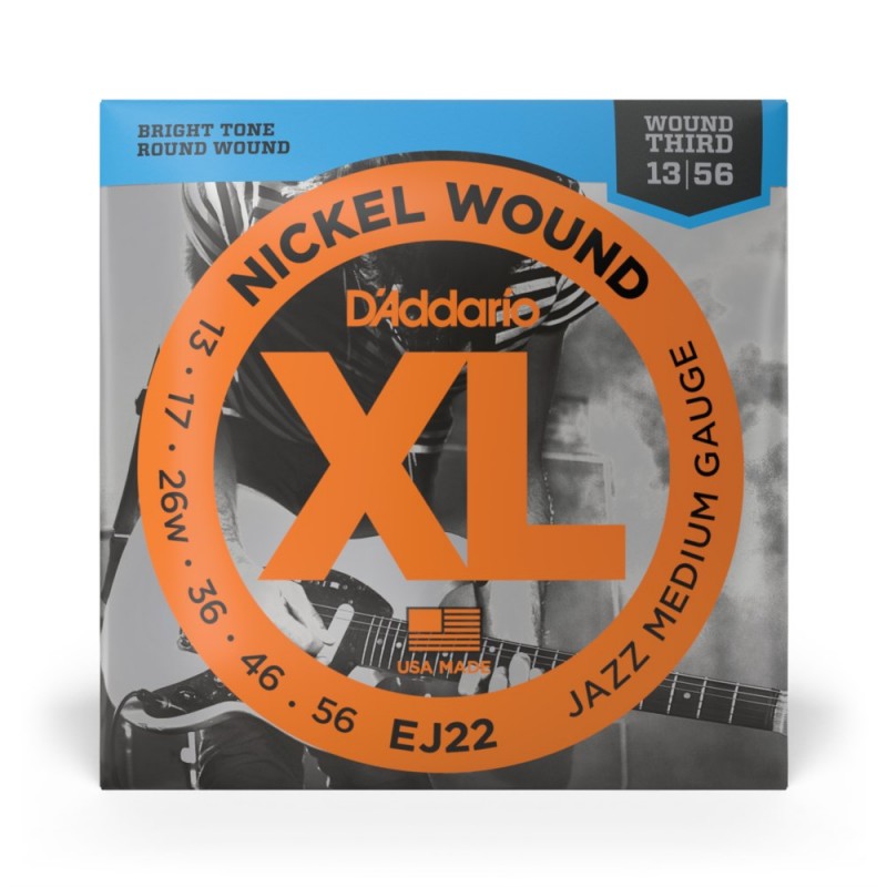 D'Addario EJ22 - Struny do gitary elektrycznej (13-56) - 2