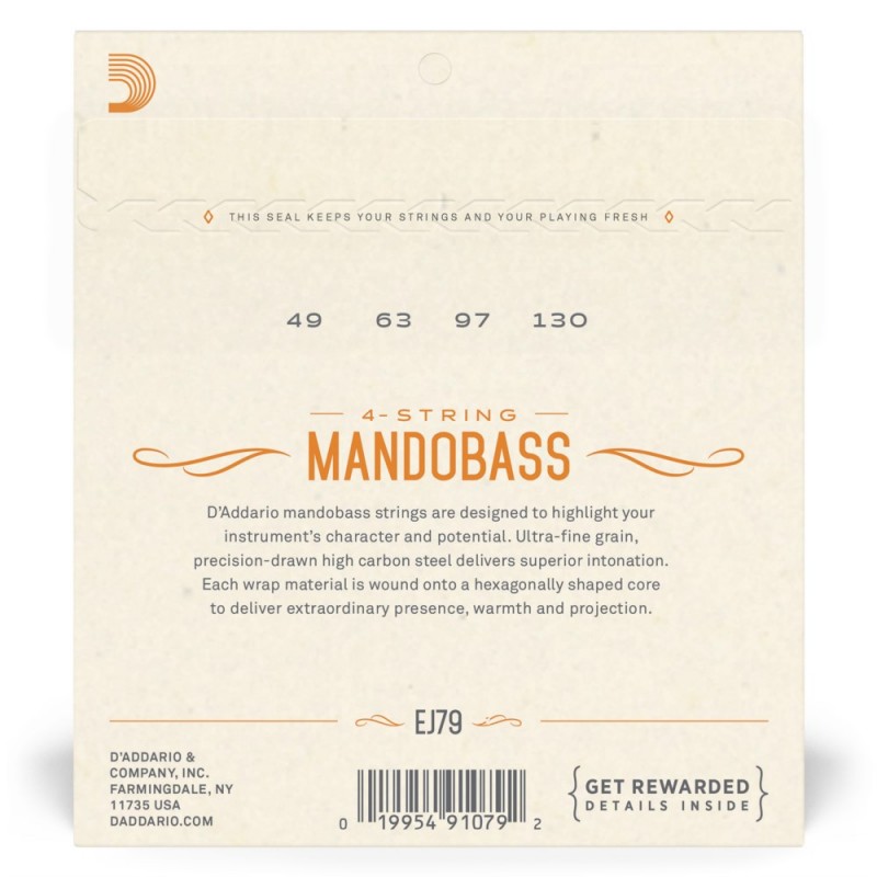 D'Addario J79 - Struny Mandobass (49-130) - 3