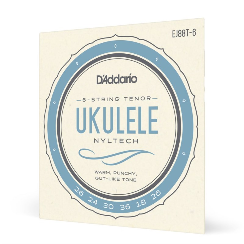 D'Addario EJ88T-6 - Struny do ukulele 6-strunowe (tenorowe) - 1