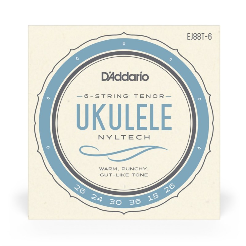 D'Addario EJ88T-6 - Struny do ukulele 6-strunowe (tenorowe) - 2