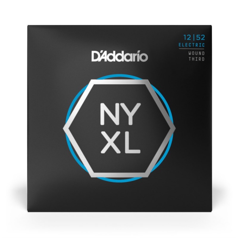 D'Addario NYXL1252W - Struny do gitary elektrycznej (12-52) - 2