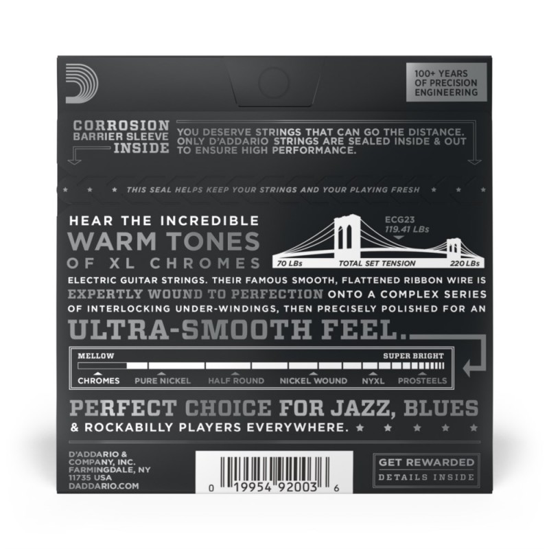 D'Addario ECG23 - Struny do gitary elektrycznej (10-48) - 3