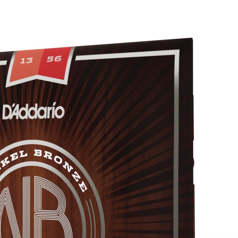 D'Addario NB1356 - Struny do gitary akustycznej (13-56) - 4