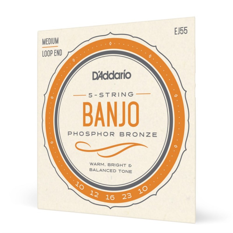 D'Addario EJ55 - Struny do banjo 5-strunowe (10-23) - 1