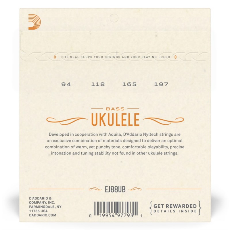 D'Addario EJ88UB - Struny do ukulele - 3