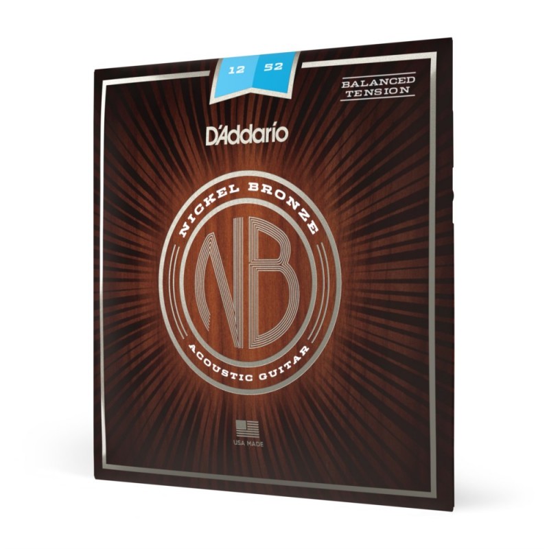 D'Addario NB1252BT - Struny do gitary akustycznej (12-52) - 1