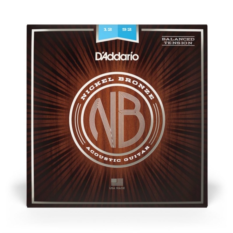 D'Addario NB1252BT - Struny do gitary akustycznej (12-52) - 2