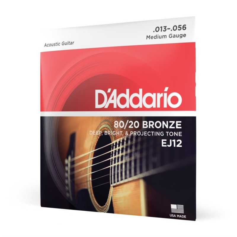 D'Addario EJ12 - Struny do gitary akustycznej (13-56) - 1
