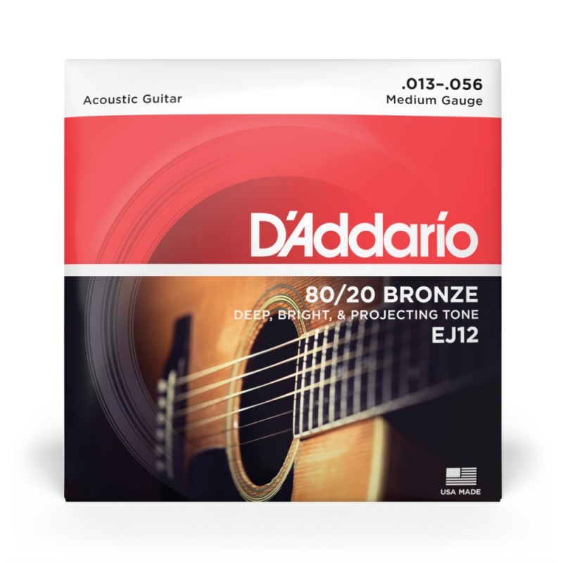 D'Addario EJ12 - Struny do gitary akustycznej (13-56) - 2