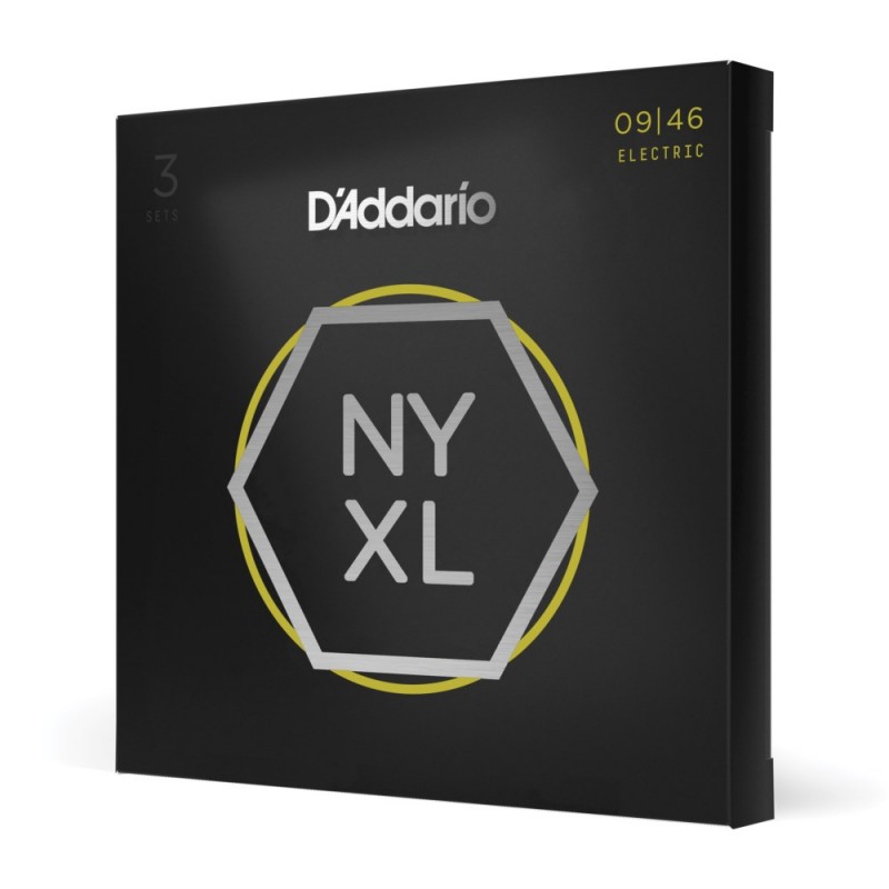 D'Addario NYXL0946-P - Struny do gitary elektrycznej (9-46, 3 kpl.) - 1