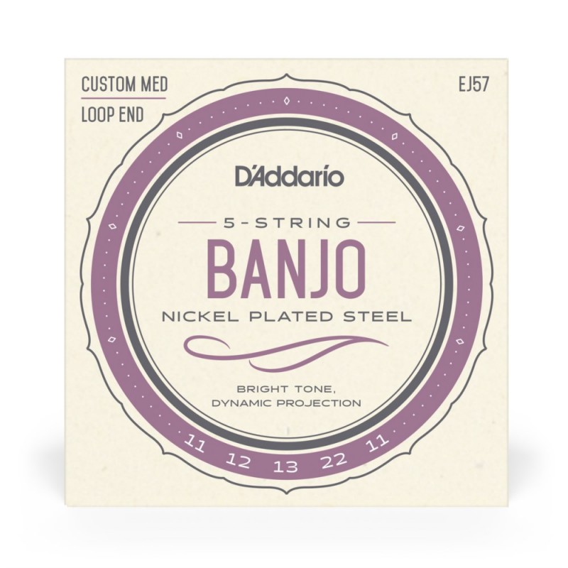 D'Addario EJ57 - Struny do banjo 5-strunowe (11-22) - 2