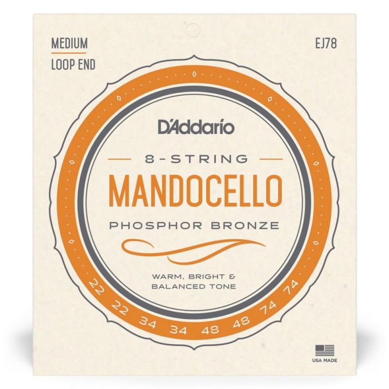 D'Addario J78 - Struny do Mandocello (22-74) - 2