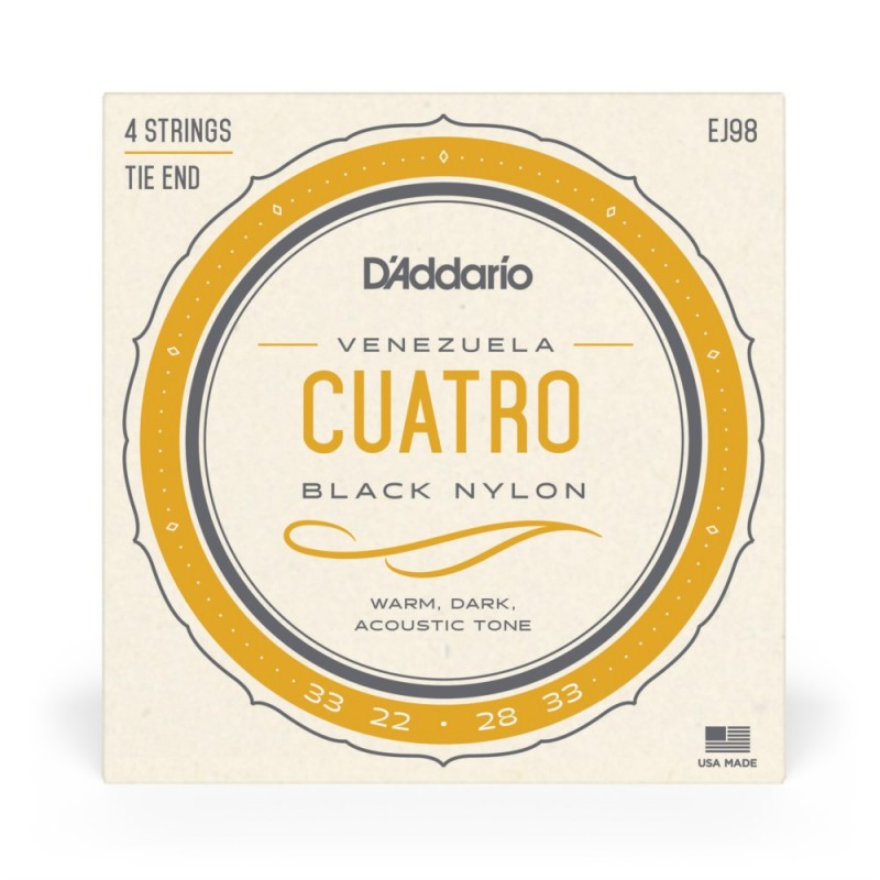 D'Addario EJ98 - Struny Cuatro-Venezuela - 2