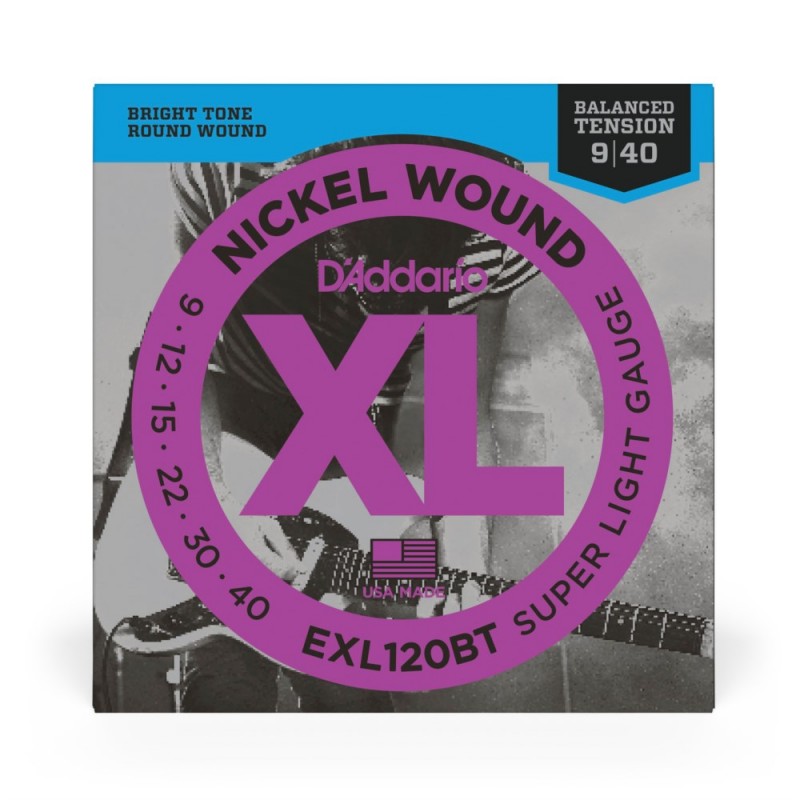 D'Addario EXL120BT - Struny do gitary elektrycznej (09-40) - 2