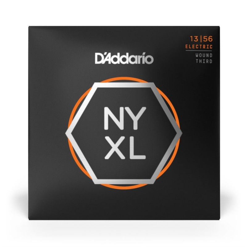 D'Addario NYXL1356W - Struny do gitary elektrycznej (13-56) - 2
