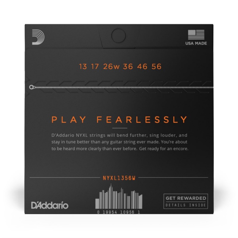 D'Addario NYXL1356W - Struny do gitary elektrycznej (13-56) - 3