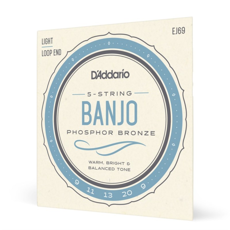 D'Addario EJ69 - Struny do banjo 5-strunowe (9-20) - 1