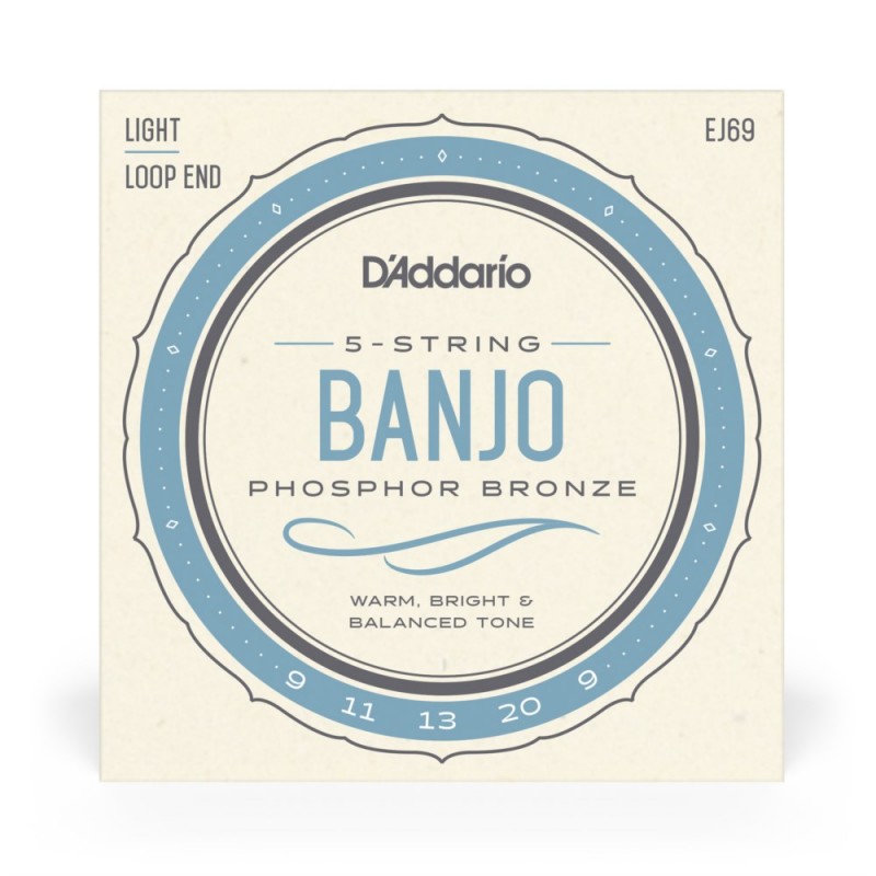 D'Addario EJ69 - Struny do banjo 5-strunowe (9-20) - 2