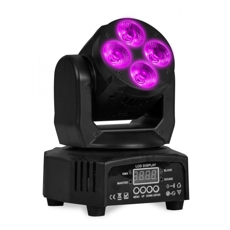 Fractal MINI WASH 4 x 10W - Głowa ruchoma