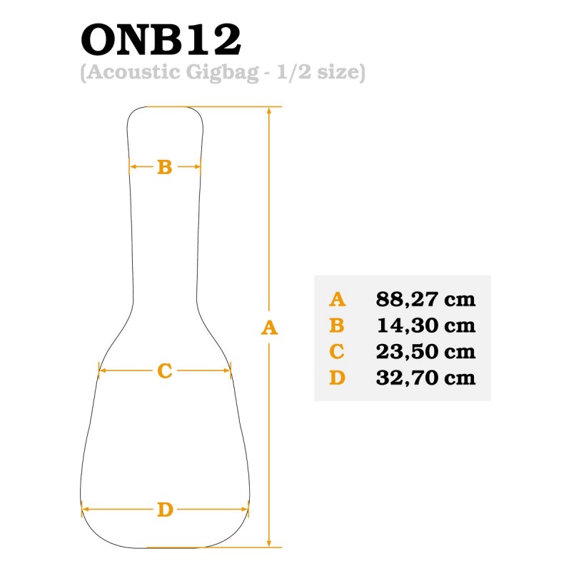 Ortega ONB12 - pokrowiec na gitarę klasyczną 1/2 - 3