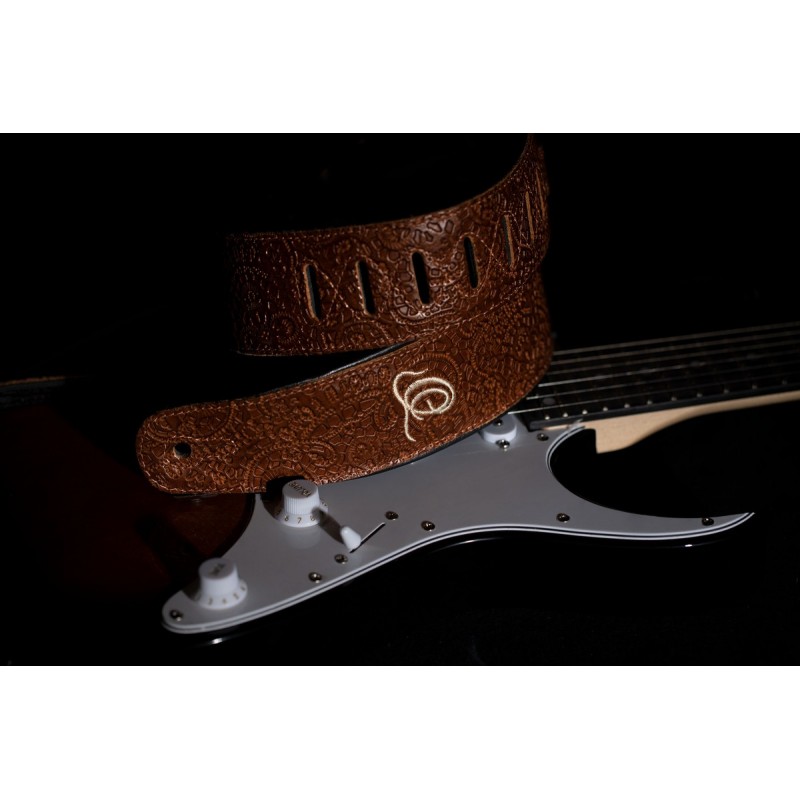 Ortega OSBY-6 - skórzany pasek do gitary - 8