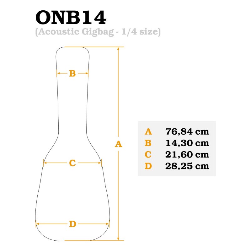 Ortega ONB14 - pokrowiec na gitarę klasyczną 1/4 - 3