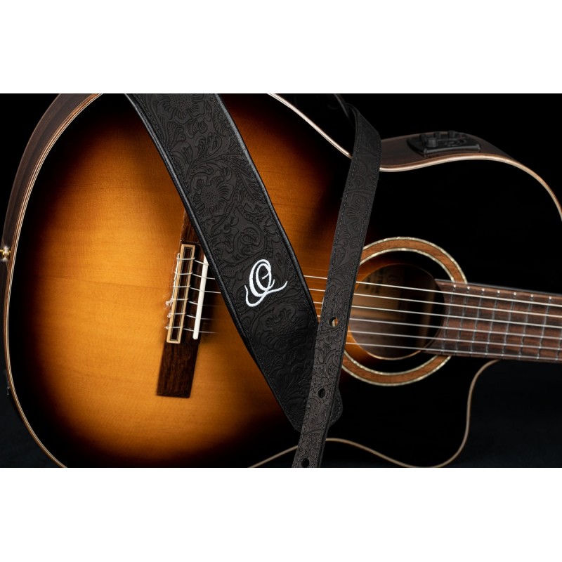 Ortega OSBY-1 - skórzany pasek do gitary - 4