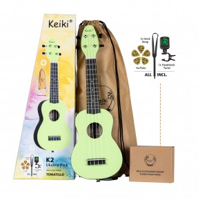 Ortega Keiki K2-TMO - ukulele sopranowe, zestaw Tomatillo - 1